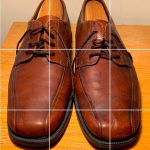 Vintage 1990s Bostonian Brown Bicycle Toe 9.5 W rubber sole